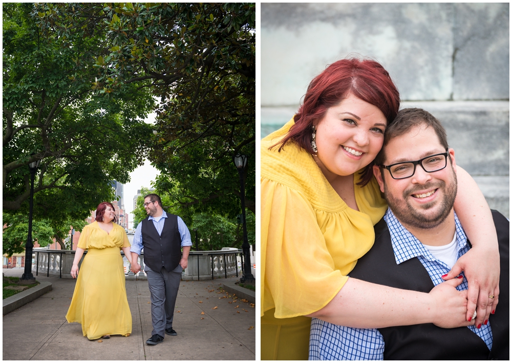 mount vernon baltimore maryland engagement photos