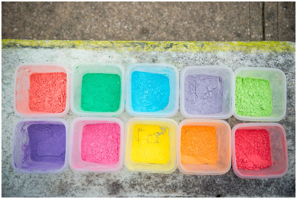 mount vernon baltimore maryland engagement photos with holi powder paint
