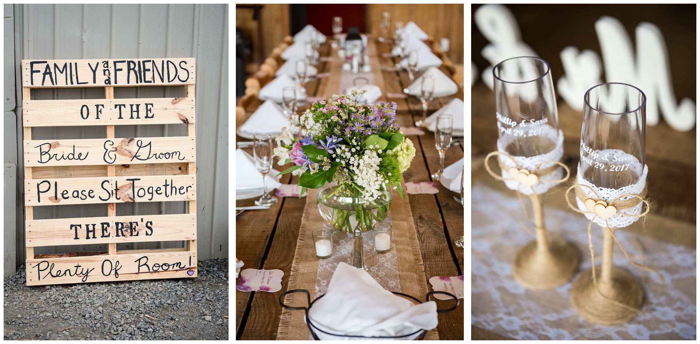 rustic barn wedding reception at Wolftrap Farm in Gordonsville, Virginia