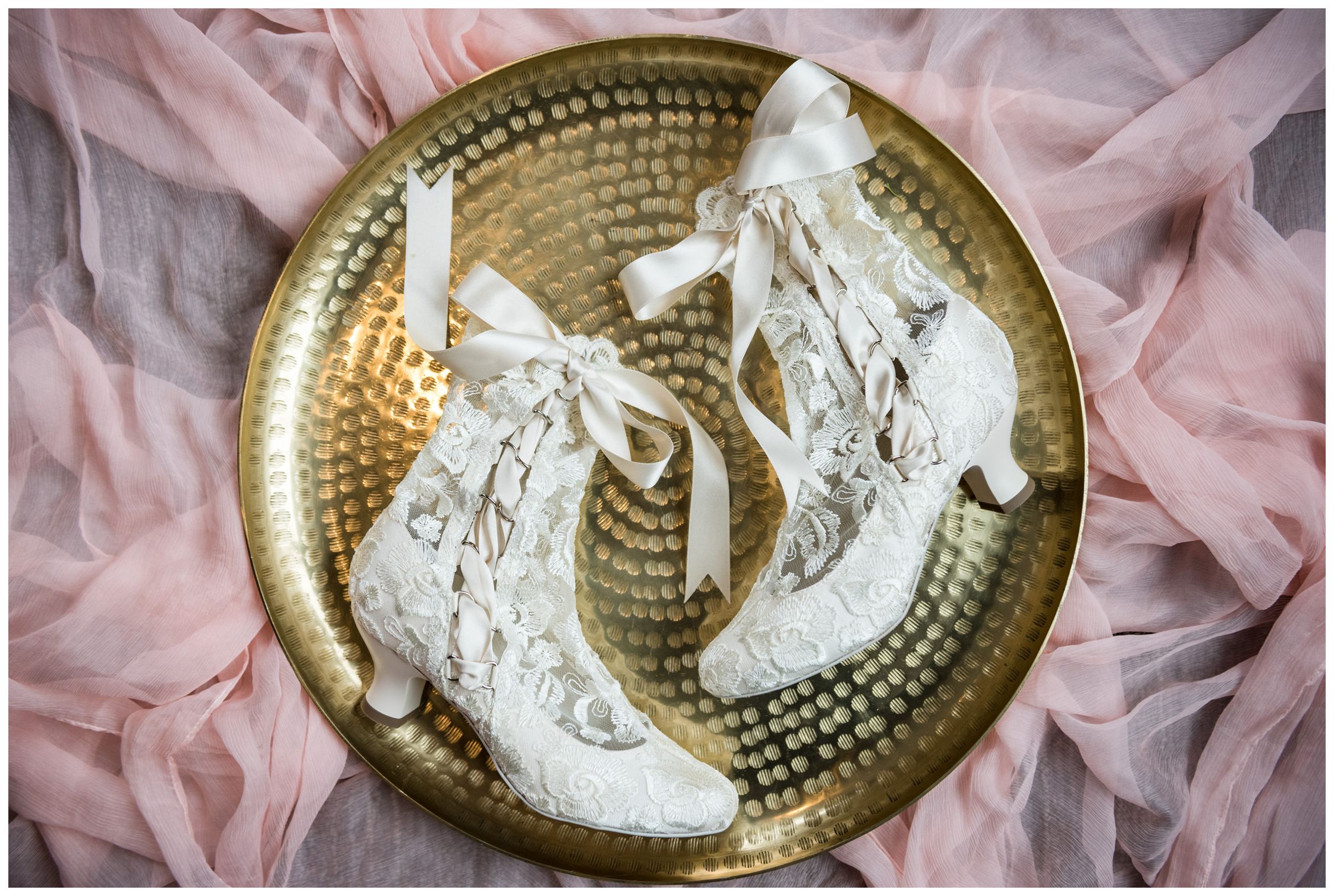 House of Elliot wedding boots with lace