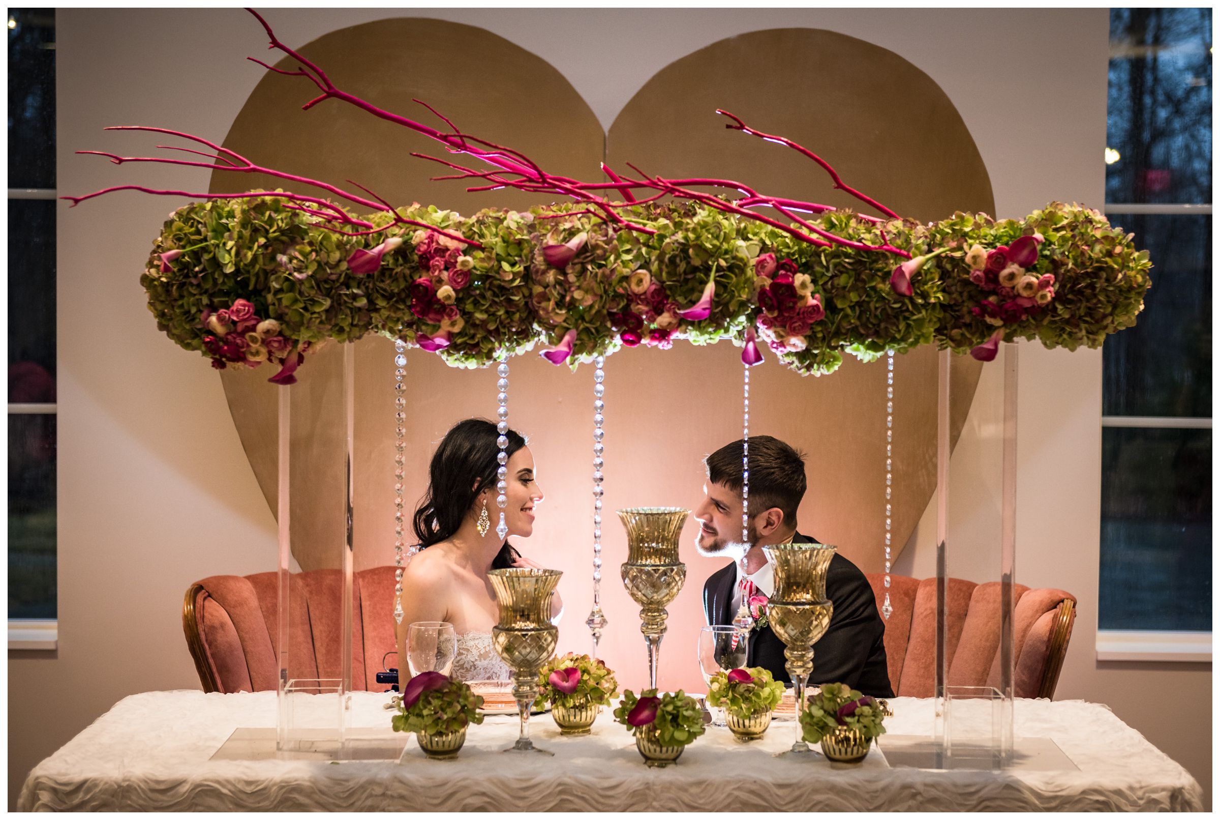 bride and groom during styled shoot at the Estate at New Albany near Columbus Ohio