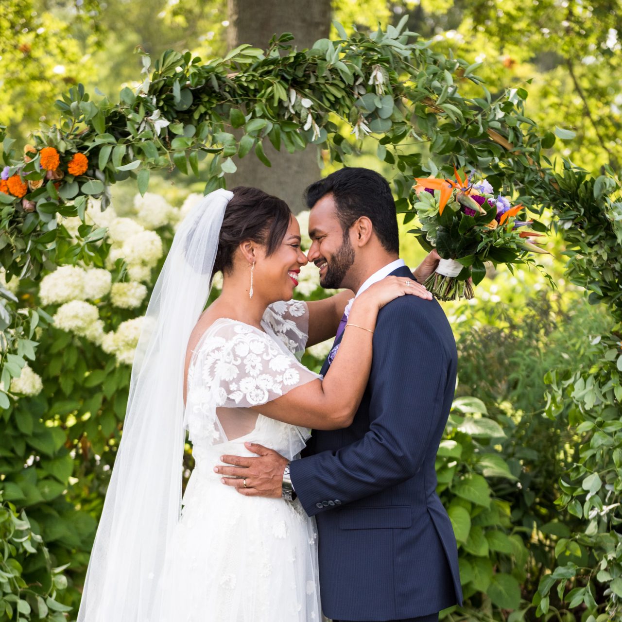 wedding photo by Columbus Ohio wedding photographer at Jorgensen Farms wedding venue in Westerville
