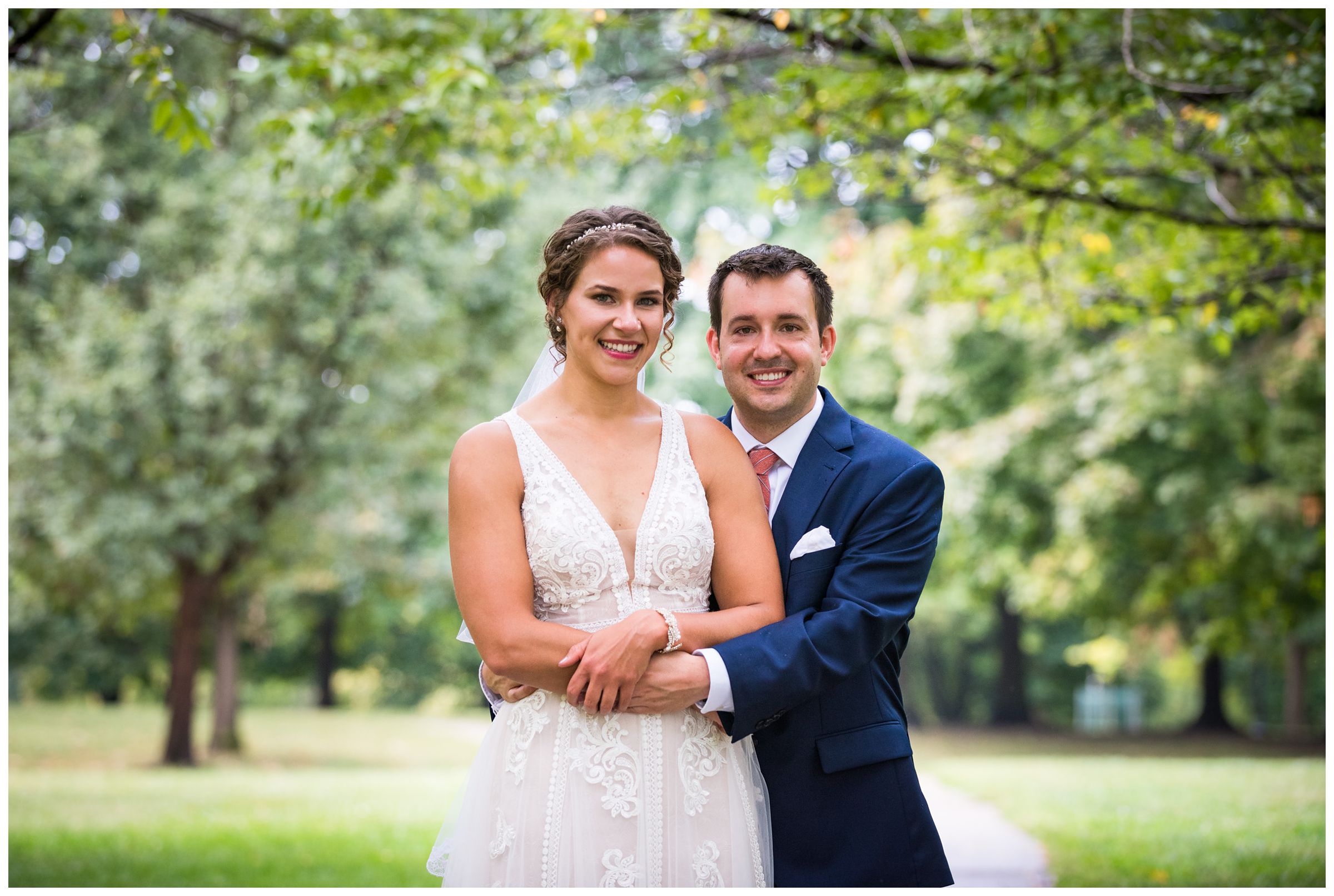 wedding portraits at Goodale Park in the Short North in Columbus Ohio