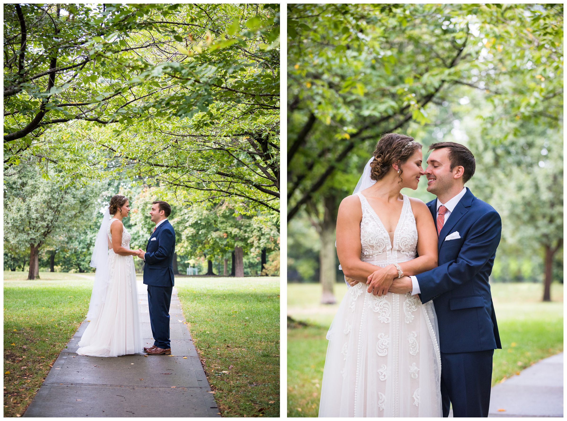 bride and groom wedding photography at Goodale Park in the Short North in Columbus Ohio