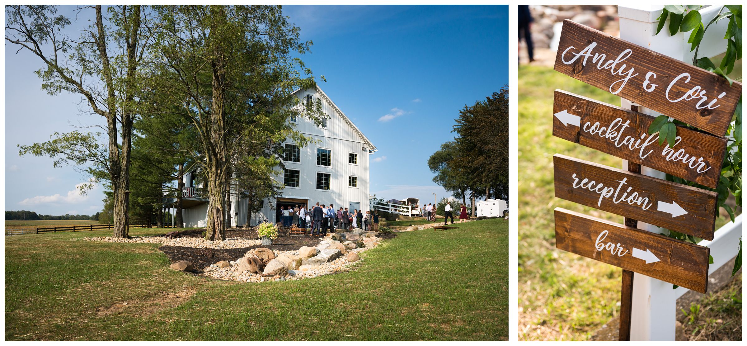 rustic Lancaster barn wedding at family farm in central Ohio