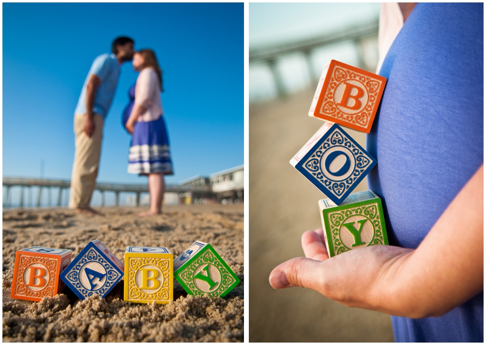 Gopal and Jo maternity photos on Virginia Beach.