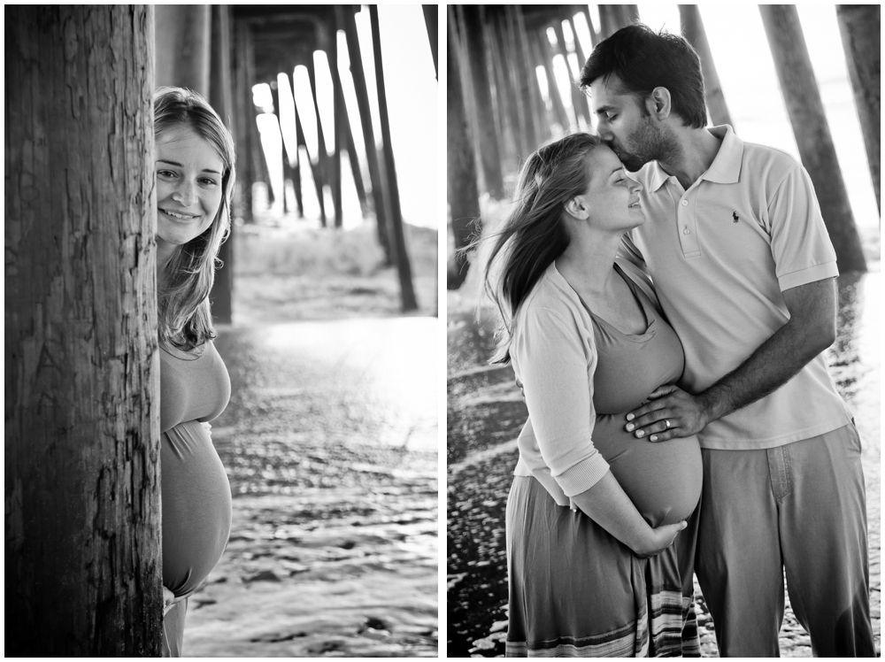 Gopal and Jo maternity photos on Virginia Beach.