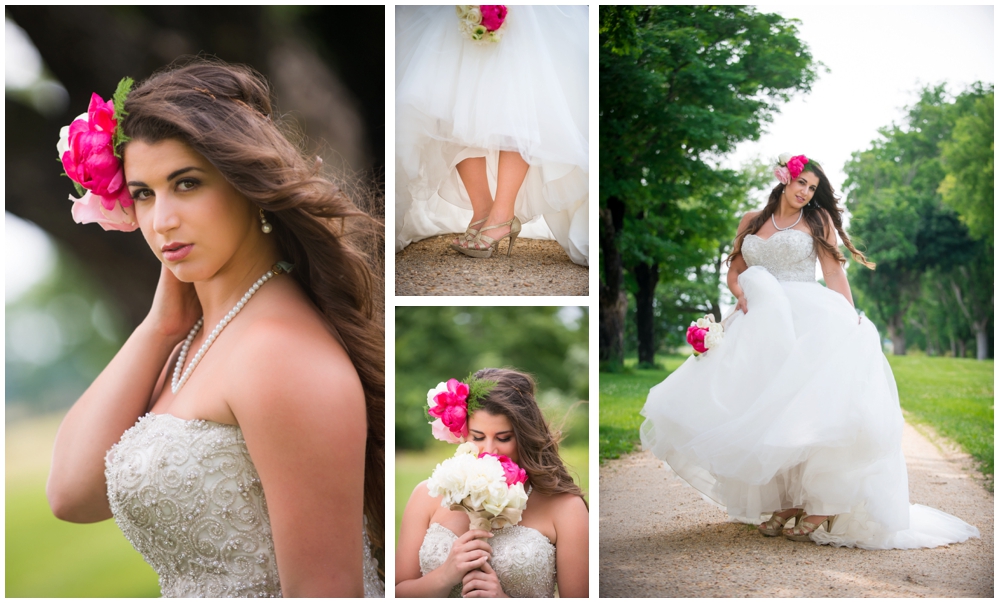 bridal portrats at plantation farmhouse