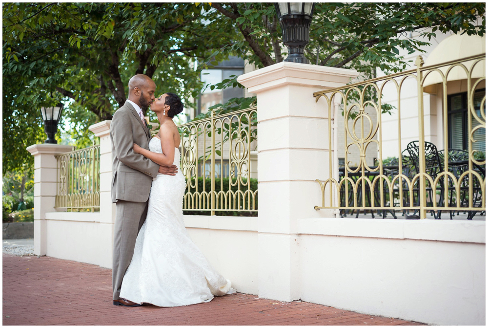 bride and groom portrait doubletree washington dc