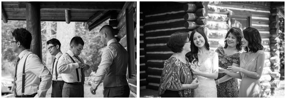 wedding preparations at rustic cabin westmoreland state park virgina wedding