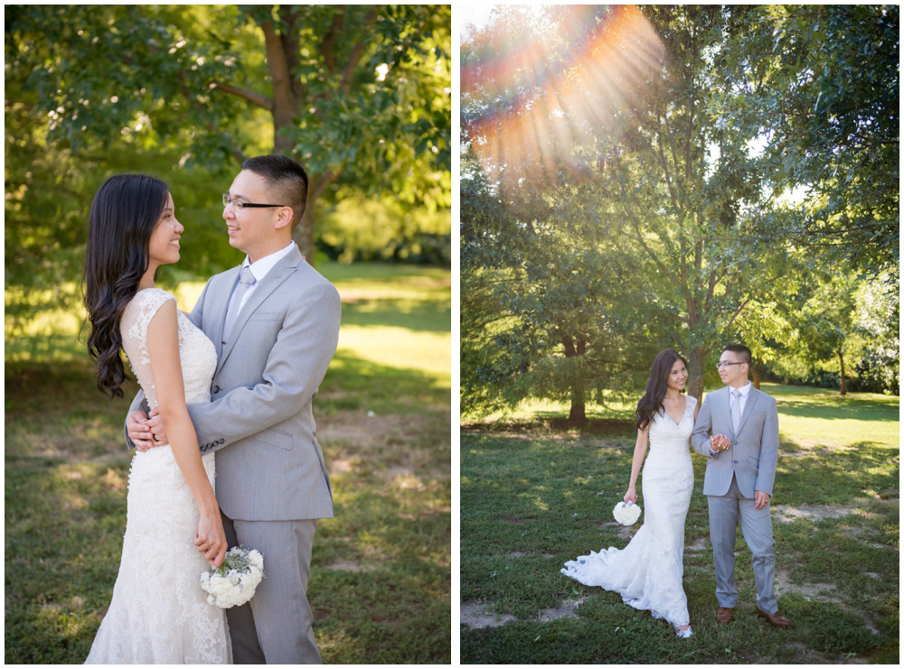 bride and groom portraits at rustic cabin westmoreland state park virgina wedding