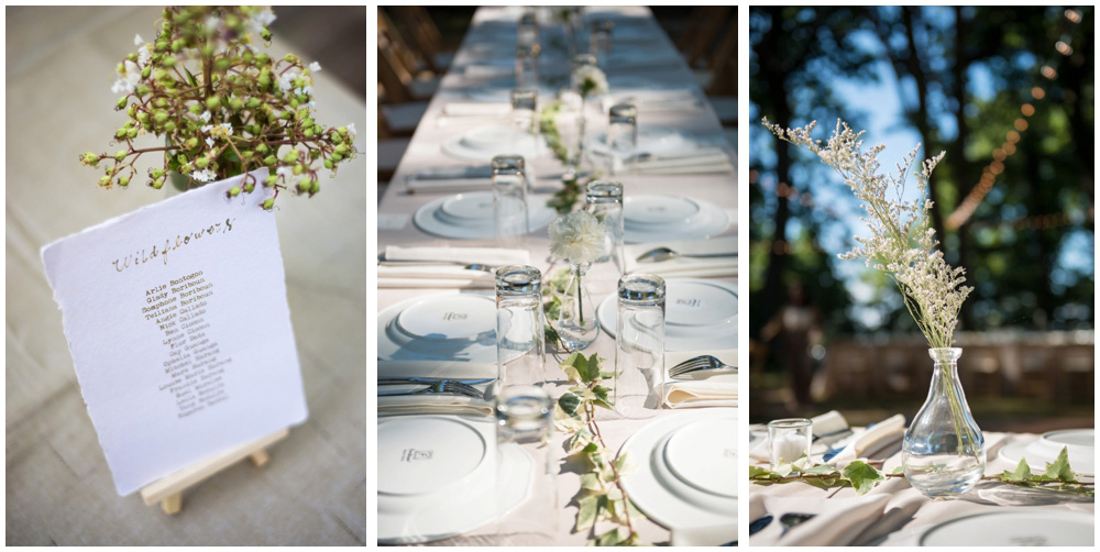 reception decor at rustic cabin westmoreland state park virgina wedding