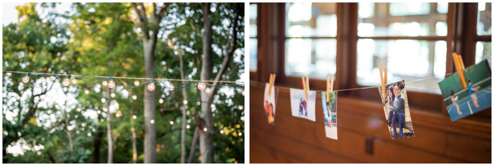 reception details at rustic cabin westmoreland state park virgina wedding