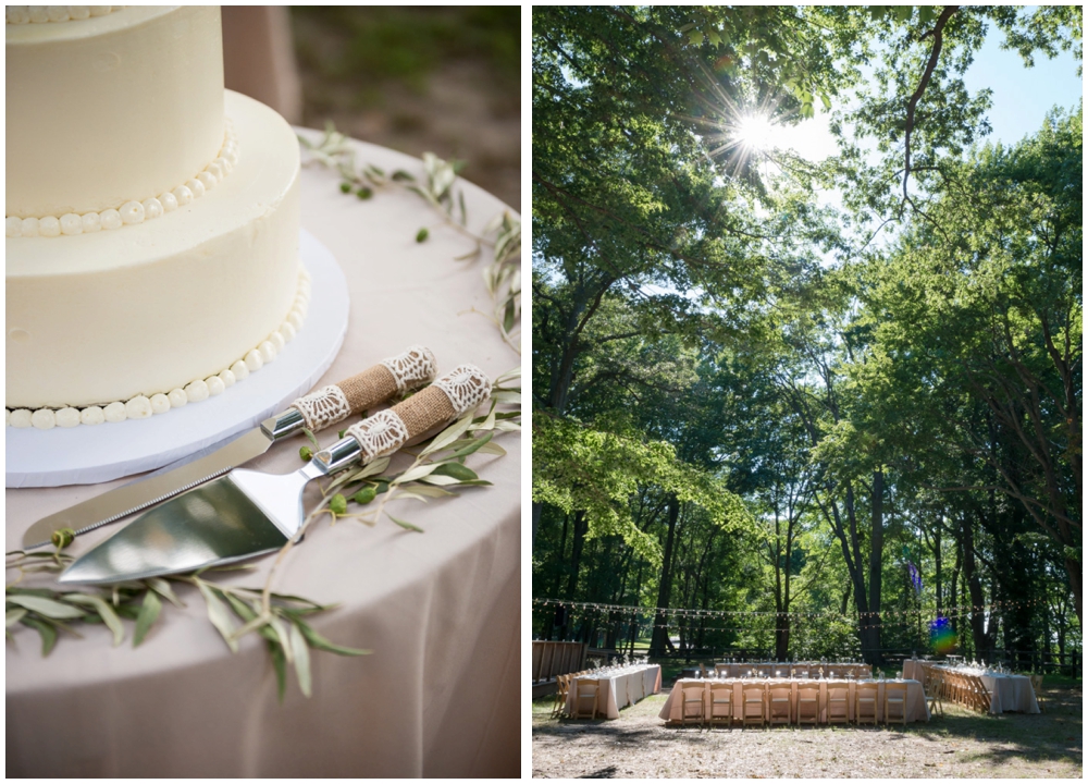 rustic state park wedding reception decor