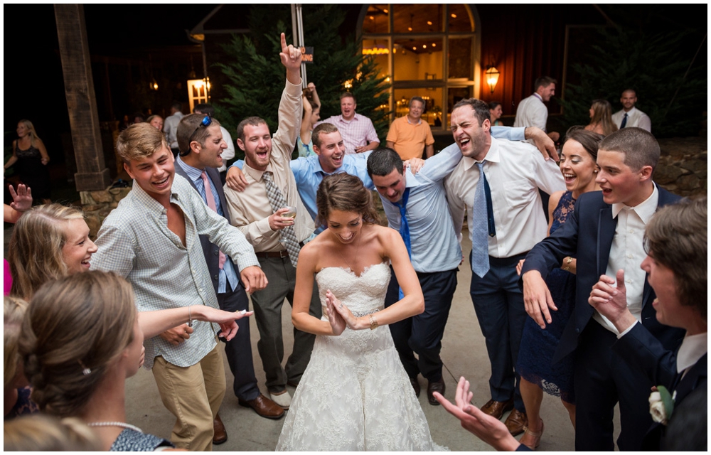 bride dancing at wedding reception