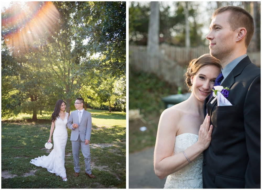 bride and groom portrait