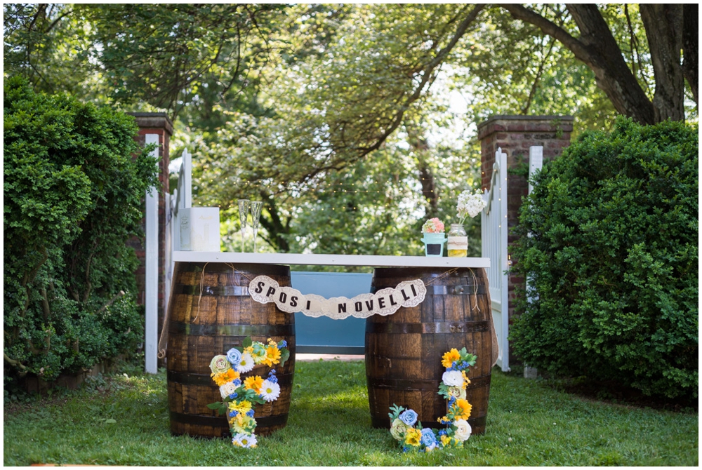 rustic outdoor wedding reception decor