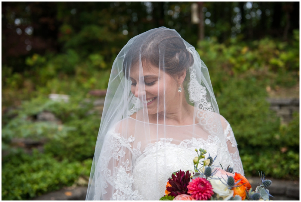 bride with veil