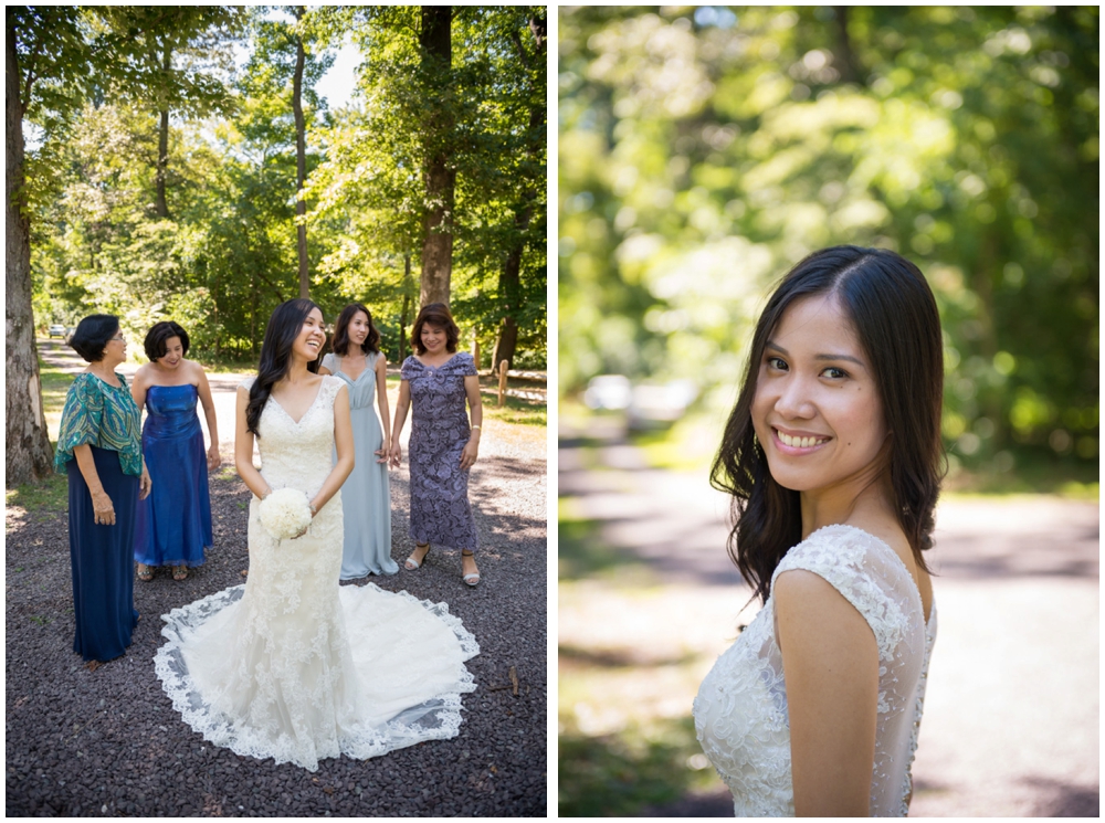 bride and family