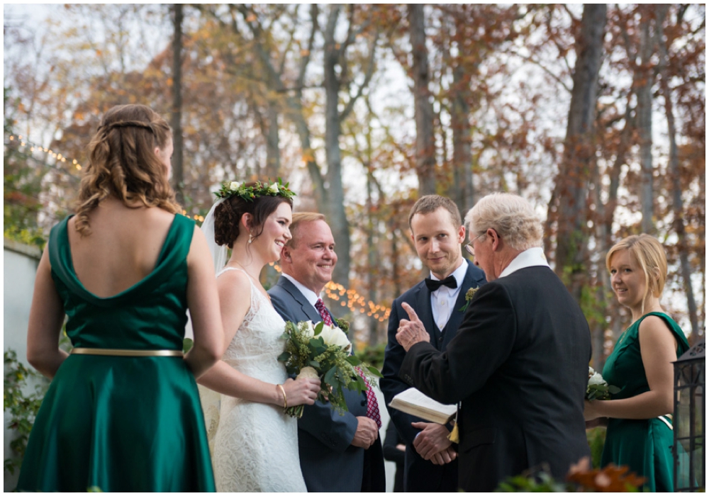 outdoor wedding ceremony