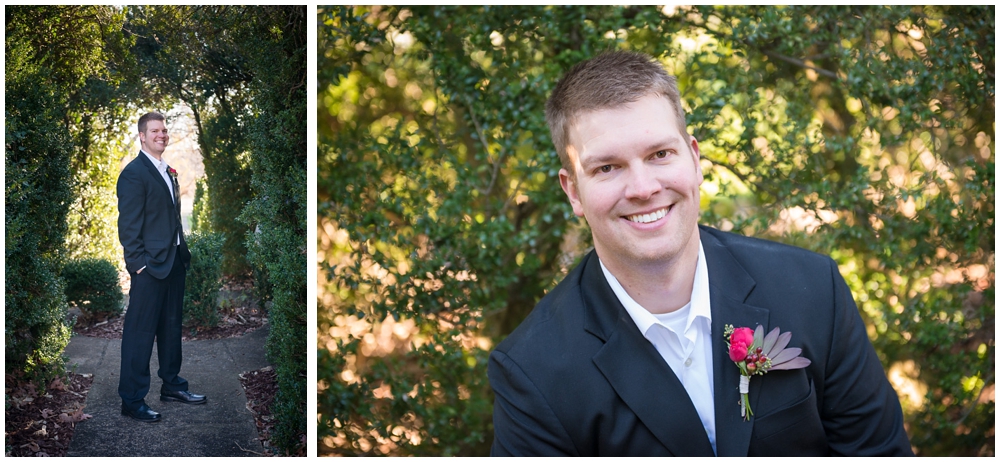 Wedding portraits of bride and groom at Raspberry Plain in Leesburg, Virginia.