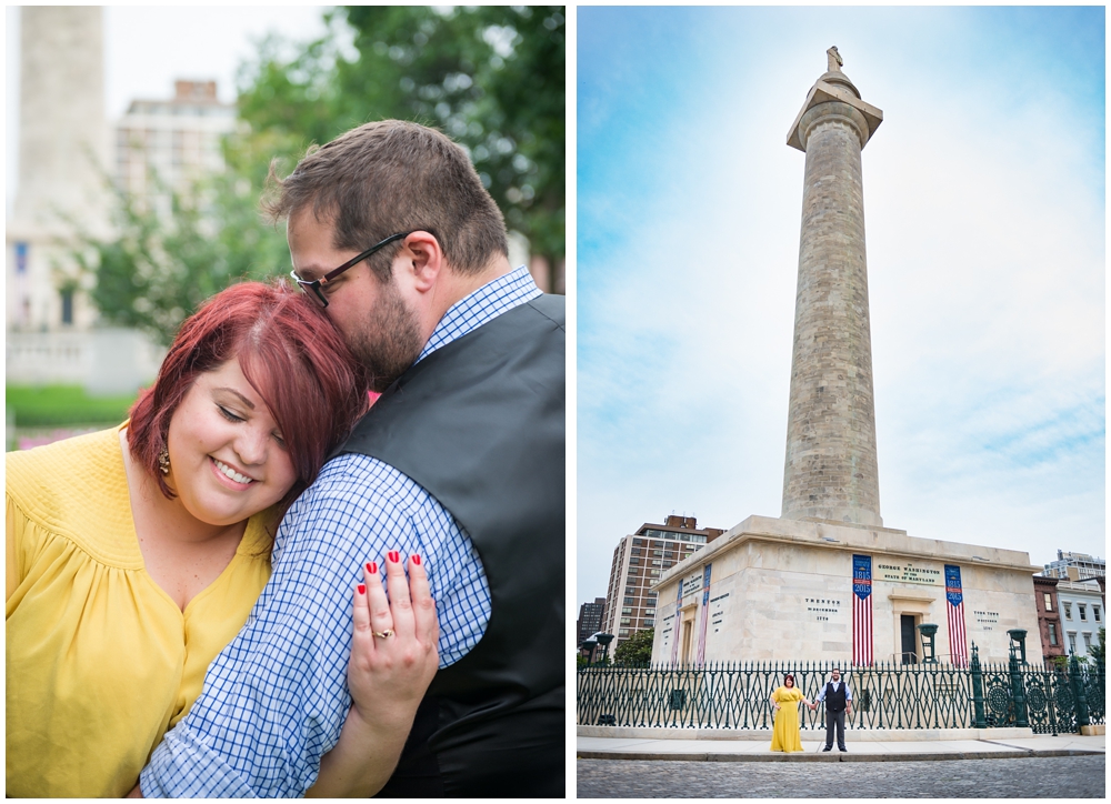 mount vernon baltimore maryland engagement photos