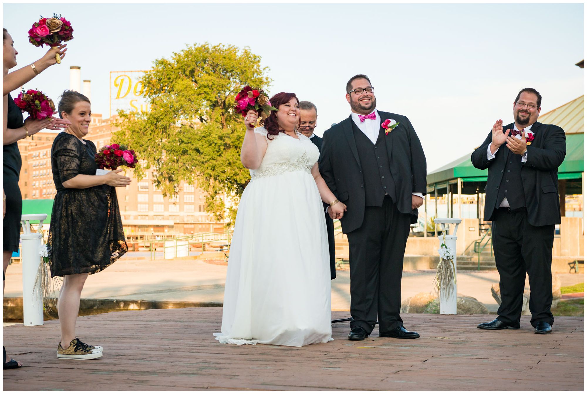 Harbor wedding at Baltimore Museum of Industry