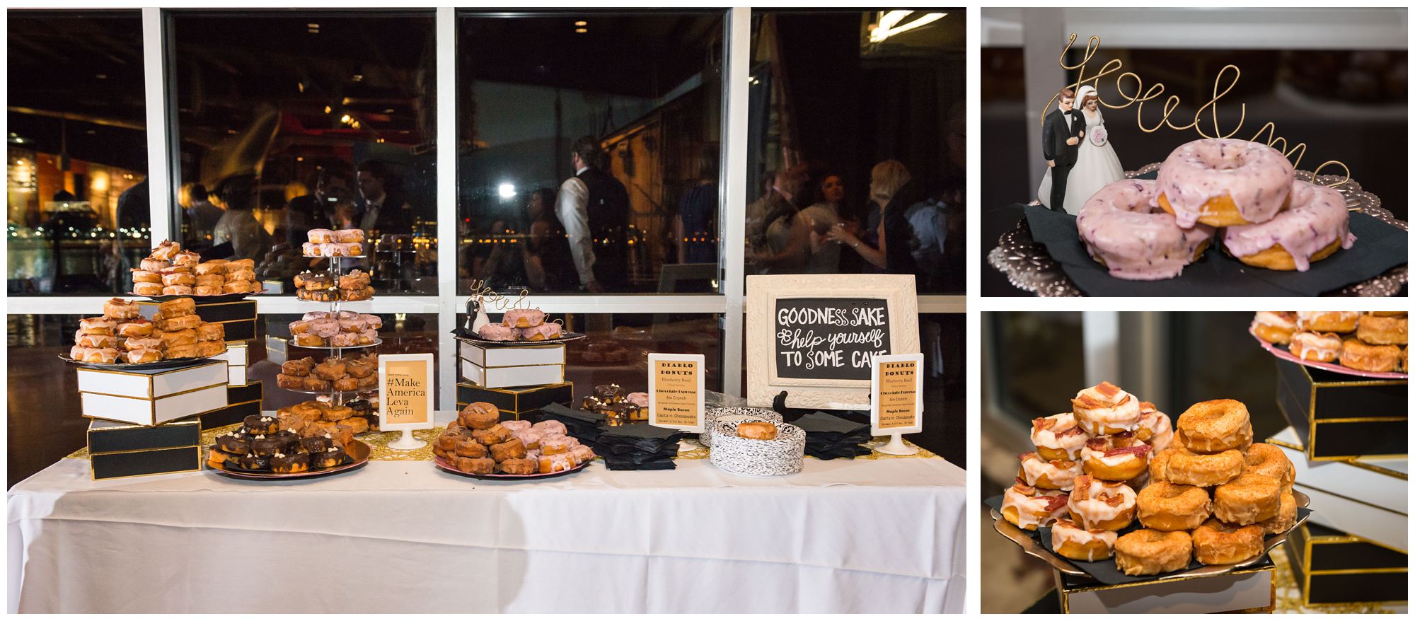 Diablo donuts at Baltimore Museum of Industry wedding