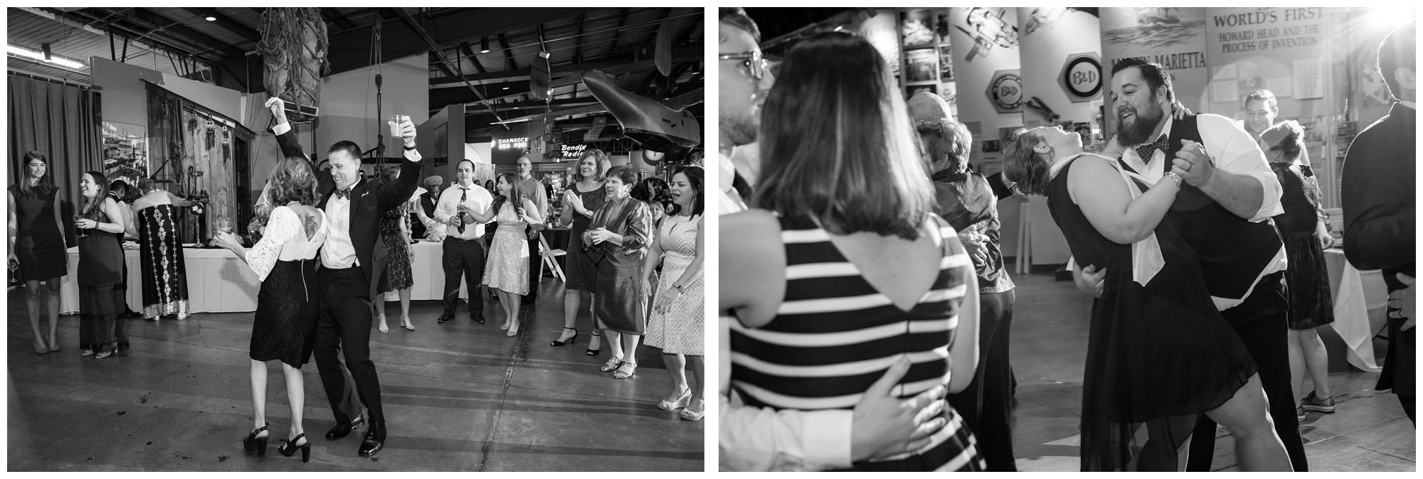 Wedding reception at Baltimore Museum of Industry