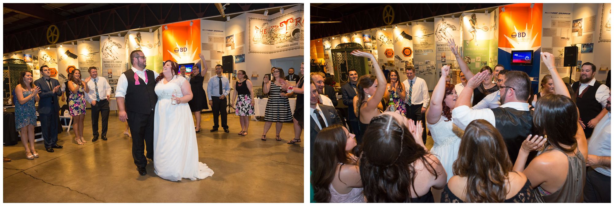 Wedding reception at Baltimore Museum of Industry