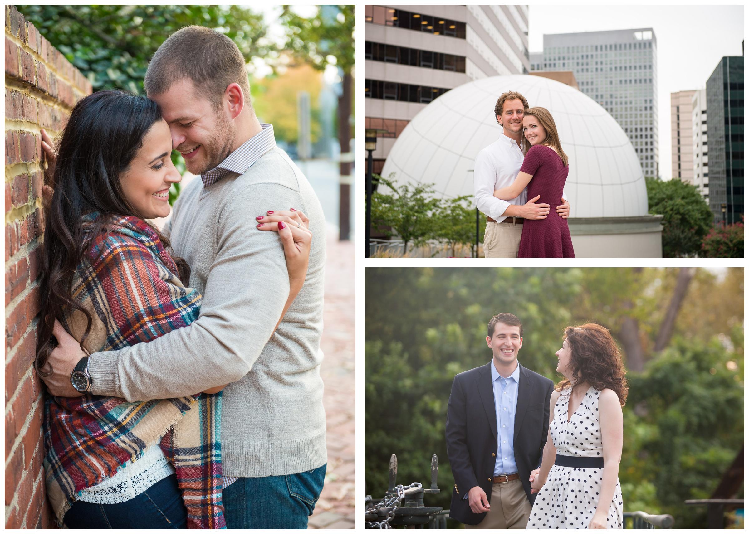 engaged couples in Rosslyn Virginia