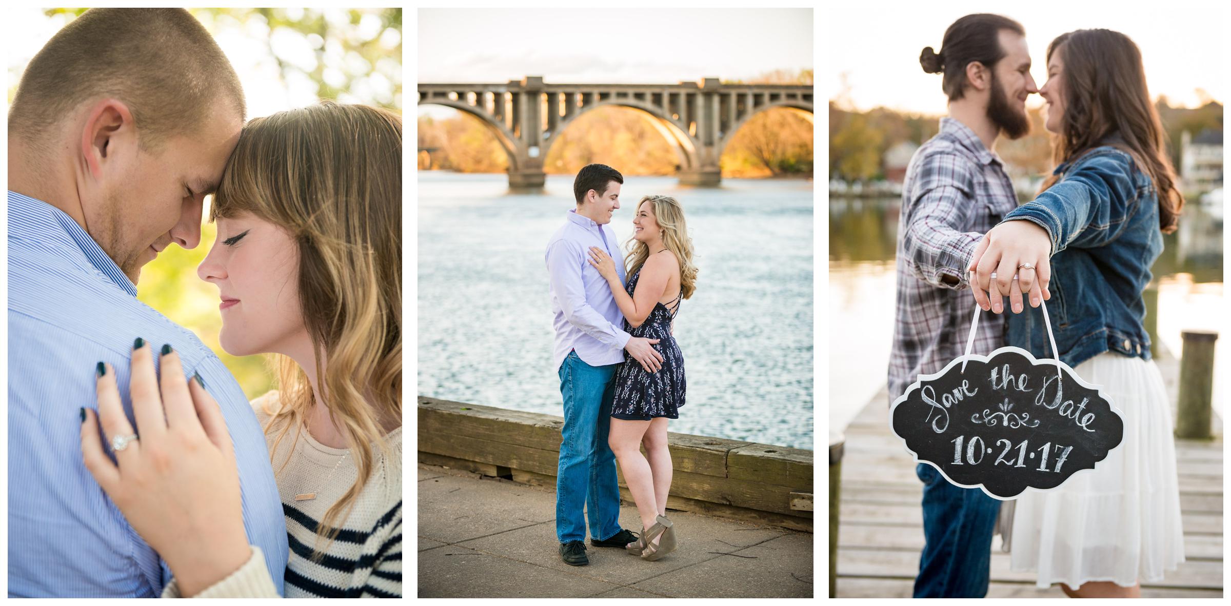 waterfront engagement session