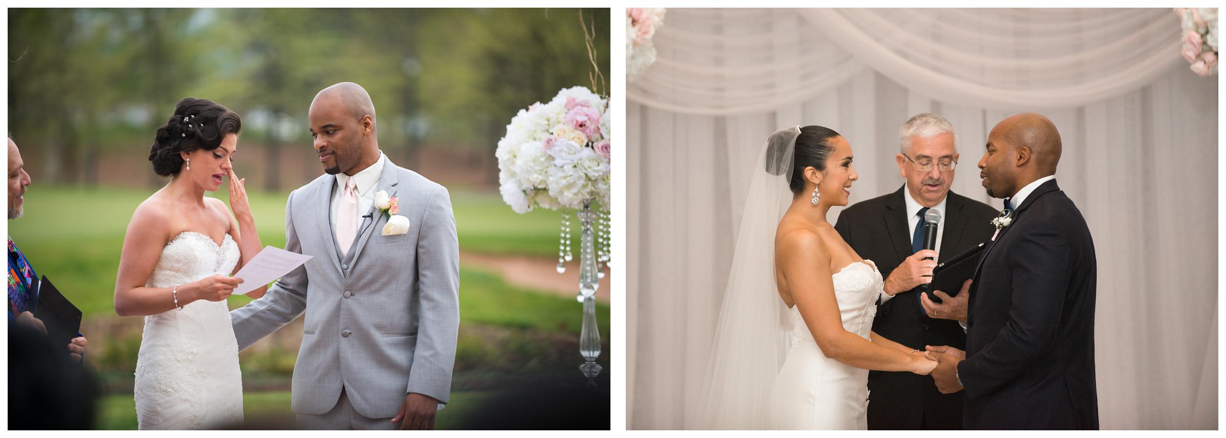 bride and groom during wedding ceremony