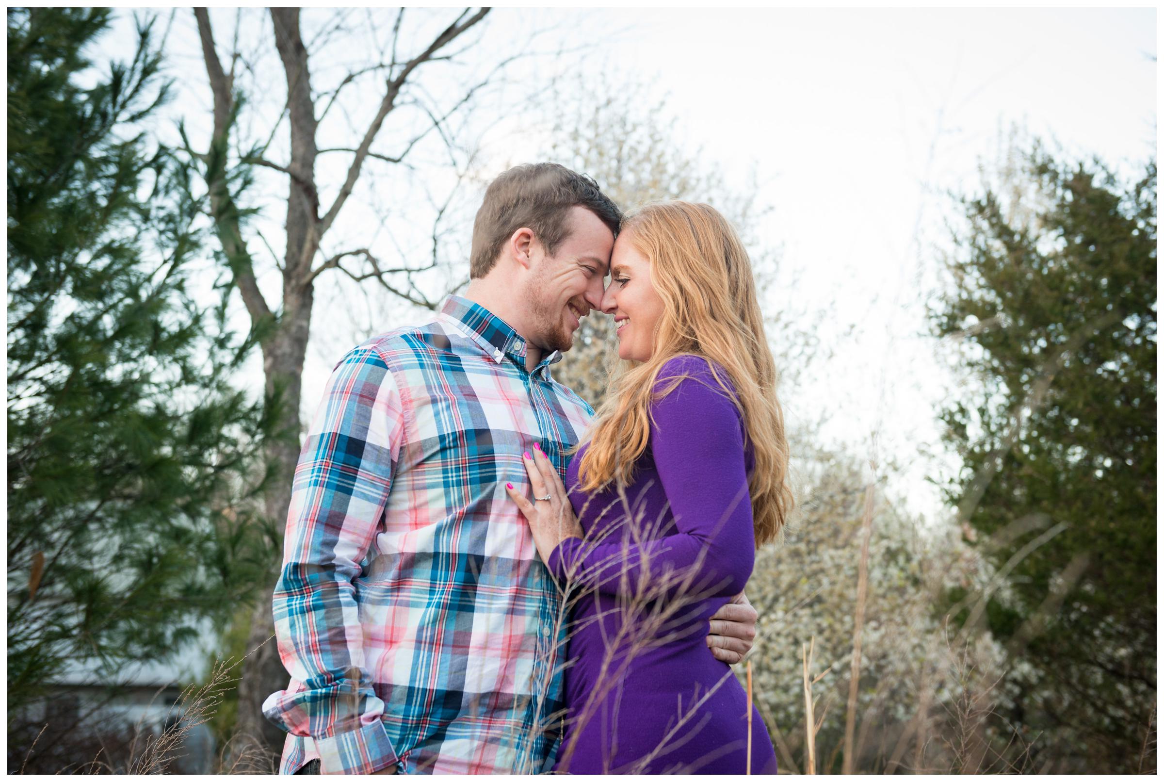 Spring cherry blossom engagement session in Rockville, Maryland