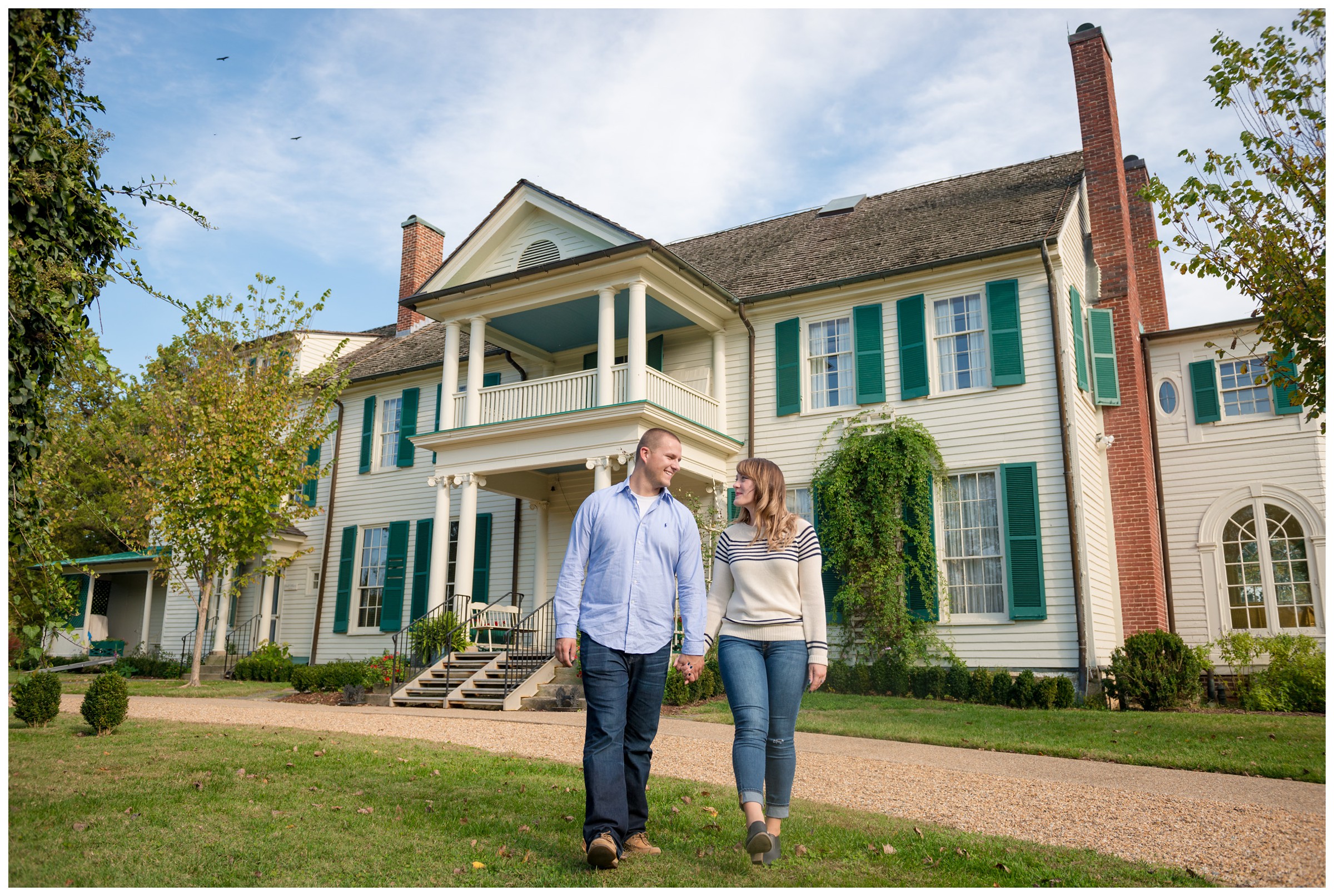 engagement photos at Belmont Estate in Fredericksburg, Virginia