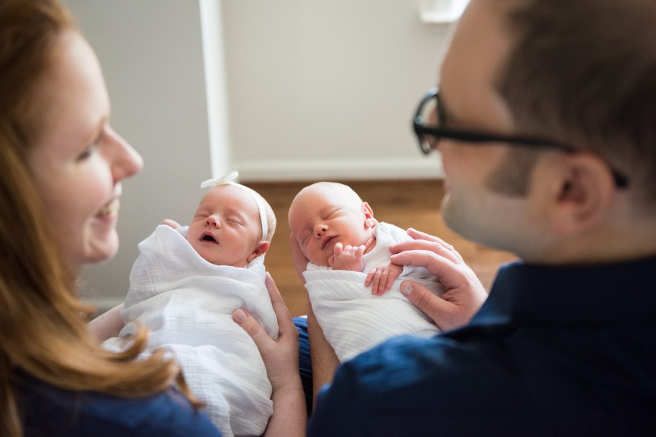 Northern Virginia twin newborn photography