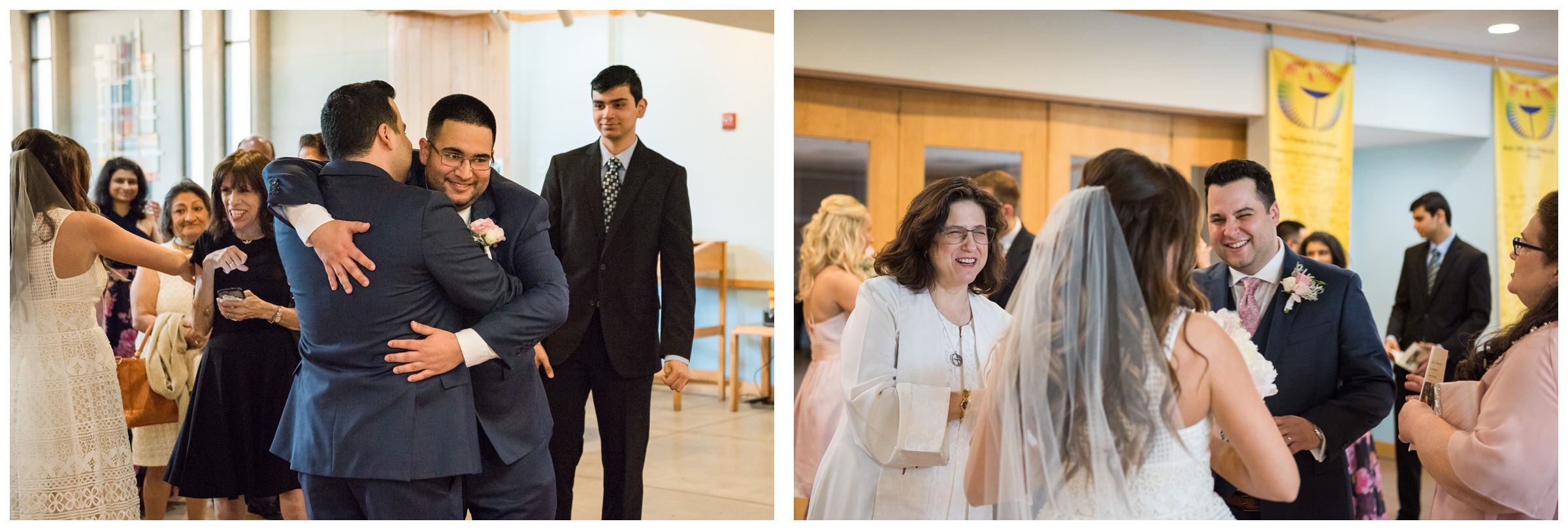 wedding ceremony at the Unitarian Universalist Church in Arlington, Virginia