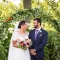 Indian groom and African American bride at Jorgensen Farms wedding in Ohio