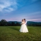 sunset wedding photography on farm