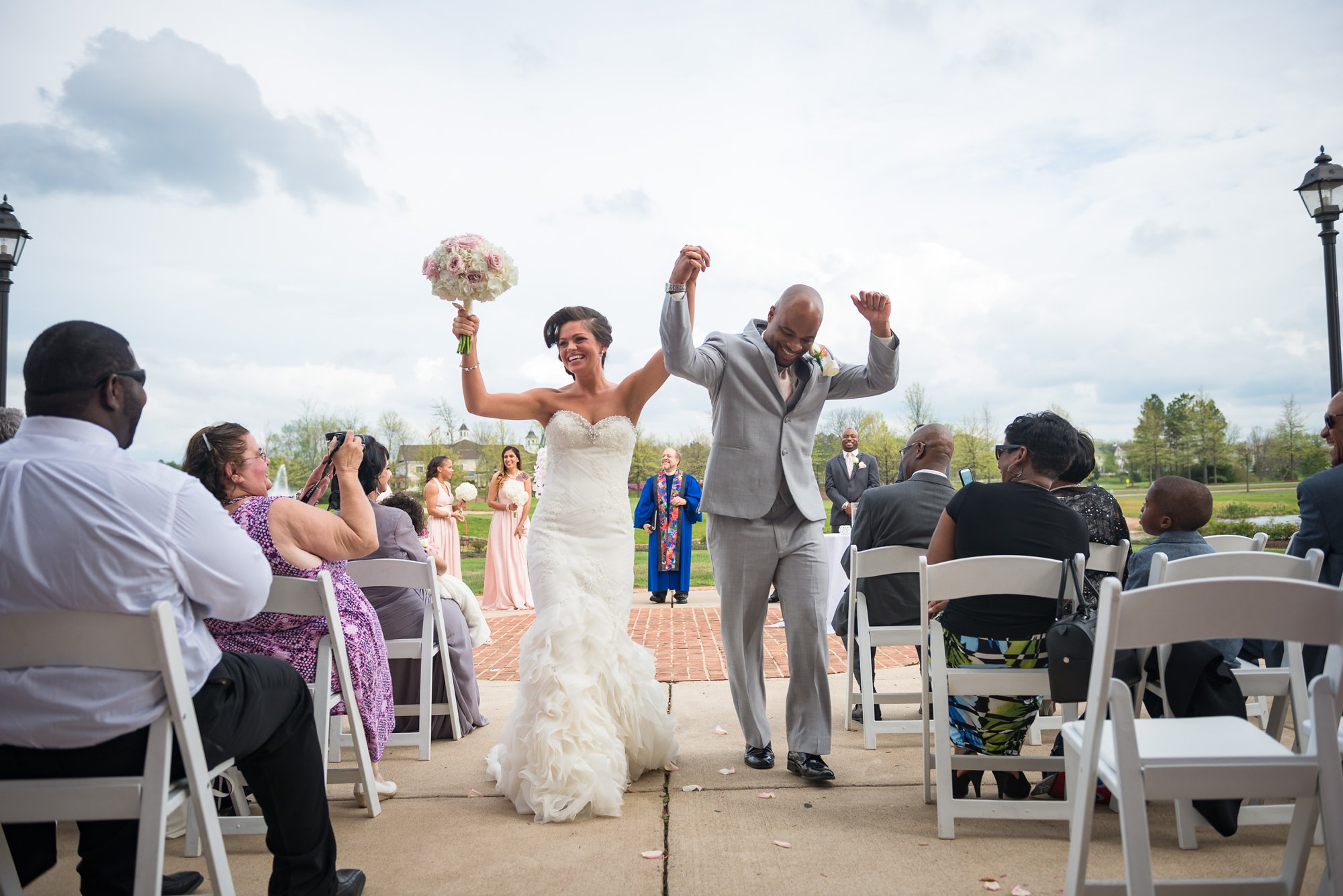 wedding ceremony recessional photography