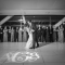 bride and groom first dance at black tie wedding